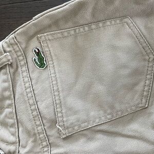 Women’s tan vintage Lacoste Jean